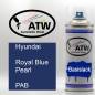 Preview: Hyundai, Royal Blue Pearl, PAB: 400ml Sprühdose, von ATW Autoteile West.